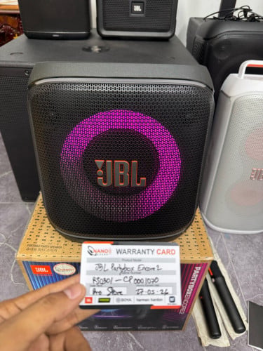 JBL Party box encore 2 ស្អាតសំណុំ99.99%Full Set នៅធានា