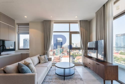 Modern 2 Bedrooms Apartment for Rent in Daun Penh area with Gym and Pool