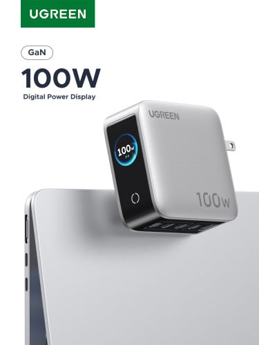 UGREEN 100W 5-Port GaN Charger Smart Display 65619B