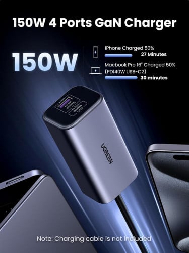UGREEN 150W GaN Car Charger (3C1A) 35571