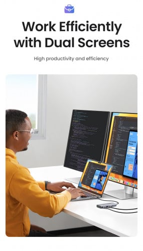 UGREEN 7 IN 1 USB-C DOCKING STATION HDMI DP 75902