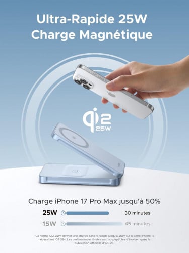 UGREEN MagFlow Qi2 2-in-1 Magnetic Wireless Charger 55963