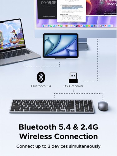UGREEN Wireless Keyboard and Mouse Combo 85513