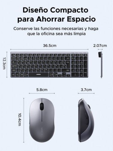 UGREEN Wireless Keyboard and Mouse Combo 85513