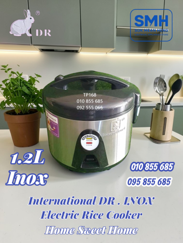 ឆ្នាំងដាំបាយអគ្គីសនី_អ៊ីណុក International DR Rice Cooker _ 1L / 1.2L / 1.8L _ INOX