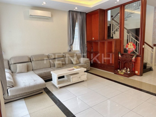 វីឡាភ្លោះសម្រាប់ជួលនៅបុរី ភ្នំពេញថ្មីសែនសុខ / Twin Villa for Rent at Borey Phnom Penh Thmey