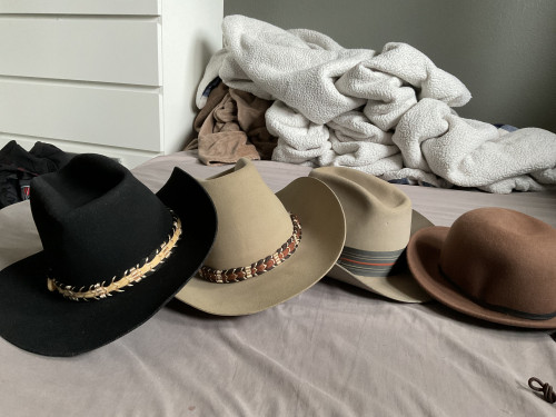 Dynafelt the water repellent មួកសំបុក cowboy cowgirl pre-owner size M  7 56cm good excellence