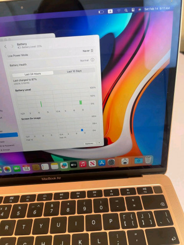 Macbook Airឆ្នាំ 2018 Rose gold