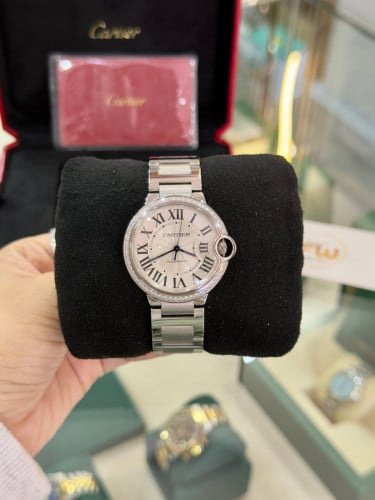 Cartier Ballon W4BB0017 Factory Diamond 36mm