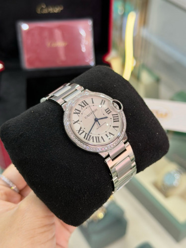 Cartier Ballon W4BB0017 Factory Diamond 36mm