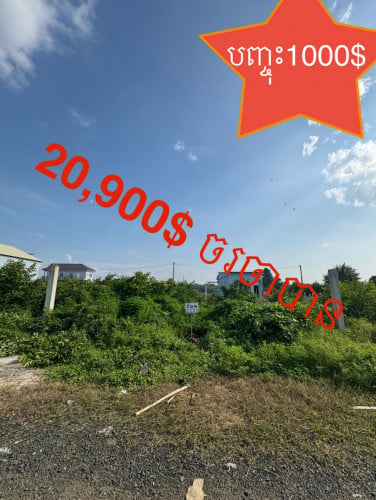 Land 10m x 20m ប្លឹងរឹង (ចរចាបាន)