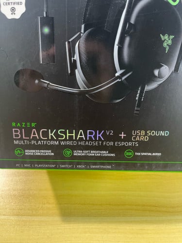 Razer BlackShark V2 + USB Sound Card | New