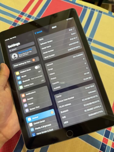 iPad Air 2 Sim Wifi 64GB សំនុំ​ ស្ទេីរសំបក​ ដូរចរូប​ មានខេស​ ឆ្នាំង​ និងស្រ្គីនការពារ