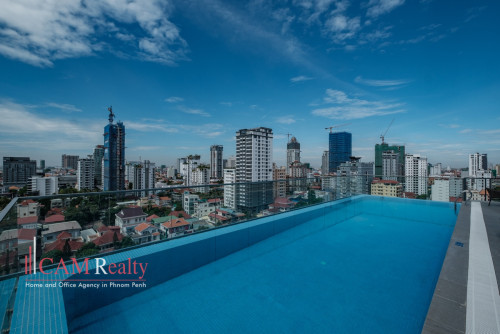 Modern style 1 bedroom serviced apartment for rent in BKK1