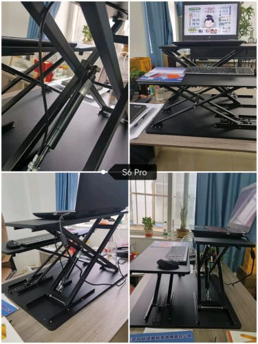 omax S6 Pro Ergonomic Elevating Laptop / Monitor Desktop Stand (raising up to 57 cm height)