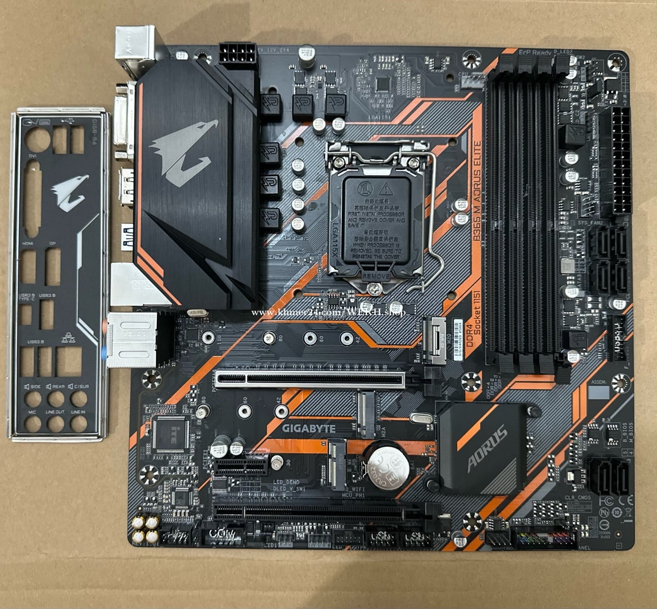 B365 M AORUS ELITE -Support Gen 8&9 price $65.00 in Phsar Depou Pir ...