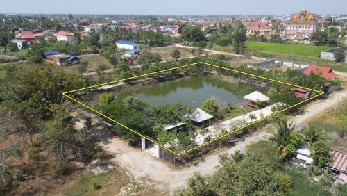 ដីលក់ទំហំ 3526m2 អង្គស្នួល​ ខេត្តកណ្ដាល