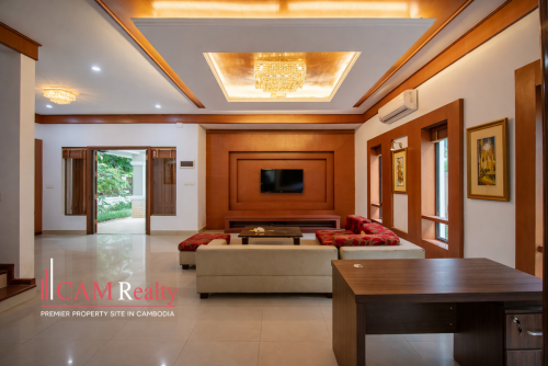 4 Bedroom Single Villa For Rent in Borey Sunway | Toul Kork Area