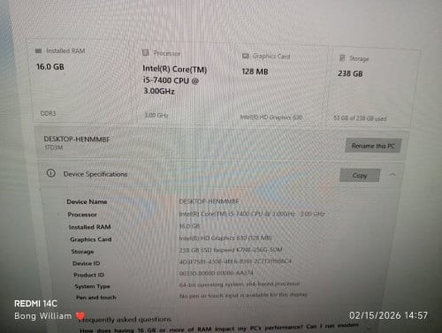 All in one PC