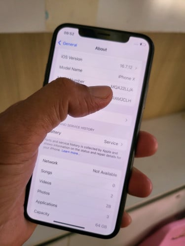 iPhone X 64G អេក្រង់ហ្សុីន ស្កេន(វៃដូរបាន)👉$95