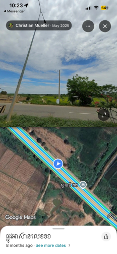ដីលក់លេីផ្លូវ៦A ជាប់ស្ពានទី២២