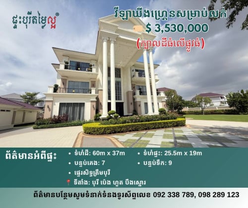 វីឡាឃីងហ្រ្គេន King Grand Villa សម្រាប់លក់