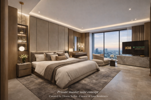 High-Floor Sky Residence Curation | 3BR Unit of ~350 SQ.M for ~$1.5M in BKK1-Phnom Penh