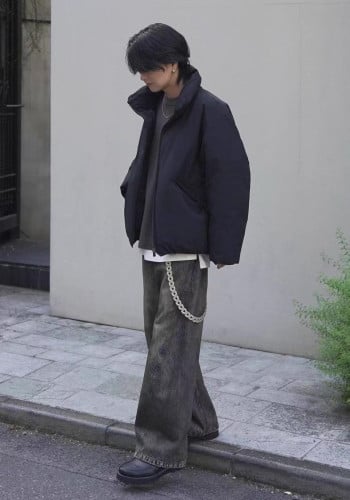 អាវរងា Autumn and Winter Thickened Loose Fit Jacket