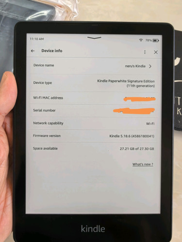 Kindle paperwhite 5 signature edition