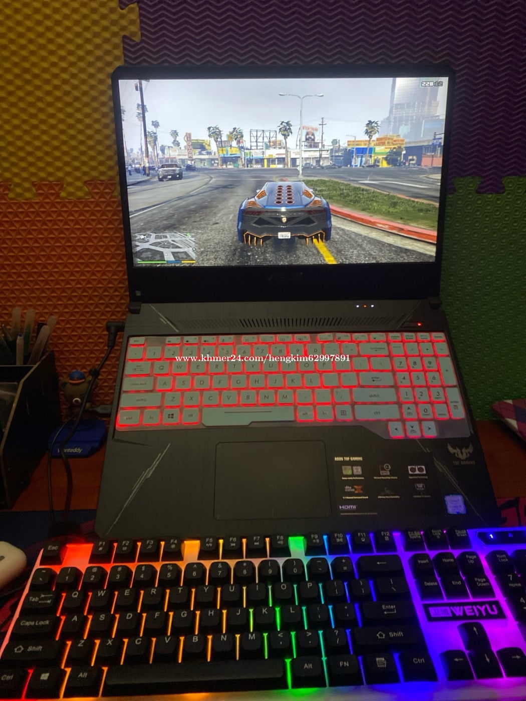 305$ចរចារ ASUS TUF Gaming ទុកចោលមិនសូវដែលប្រើ(Free កាតាប ដៃហ្គេម ...