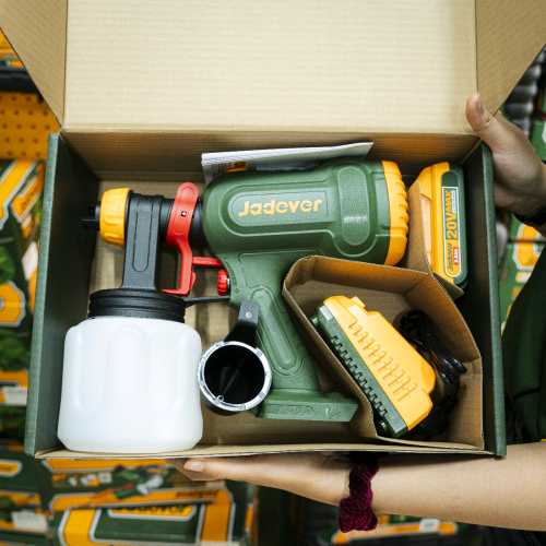ម៉ូទ័របាញ់ថ្នាំប្រើថ្ម 20V | Jadever Cordless Spray Gun JDSU30664