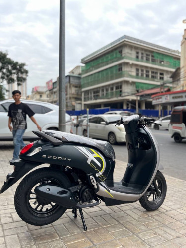 Honda Scoopy 2024 ក្រដាសពន្ធថ្មី98% ធានាម៉ាសុីន1ឆ្នាំ​