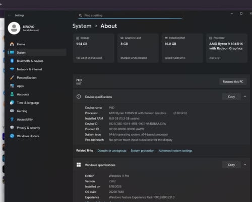Lenovo Legion R7000P