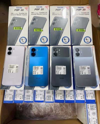 Tecno POP 20 (64GB) និង (128GB) ថ្មីធានា1ឆ្នាំ