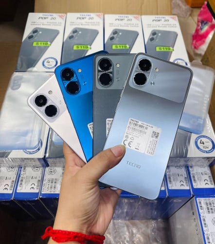 Tecno POP 20 (64GB) និង (128GB) ថ្មីធានា1ឆ្នាំ