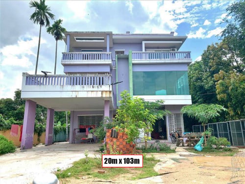 ផ្ទះ និង ដី នៅជិតវត្ត វាលស្បូវ ចុះពីផ្លូវជាតិលេខ1 ចម្ងាយ1.6គីឡូម៉ែត្រ ត្រូវការលក់បន្ទាន់