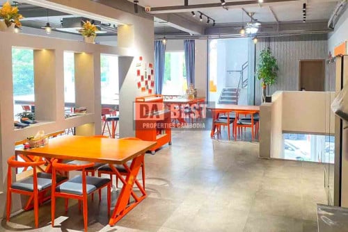 2-Storey Corner Restaurant for Rent - Prime BKK1, Phnom Penh