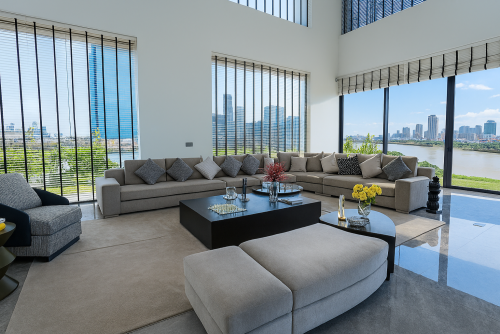 Riverfront Super Villa of 8BR with 2,737sq.m. Bldg for $7,600,000 - Koh Norea, Phnom Penh Kh