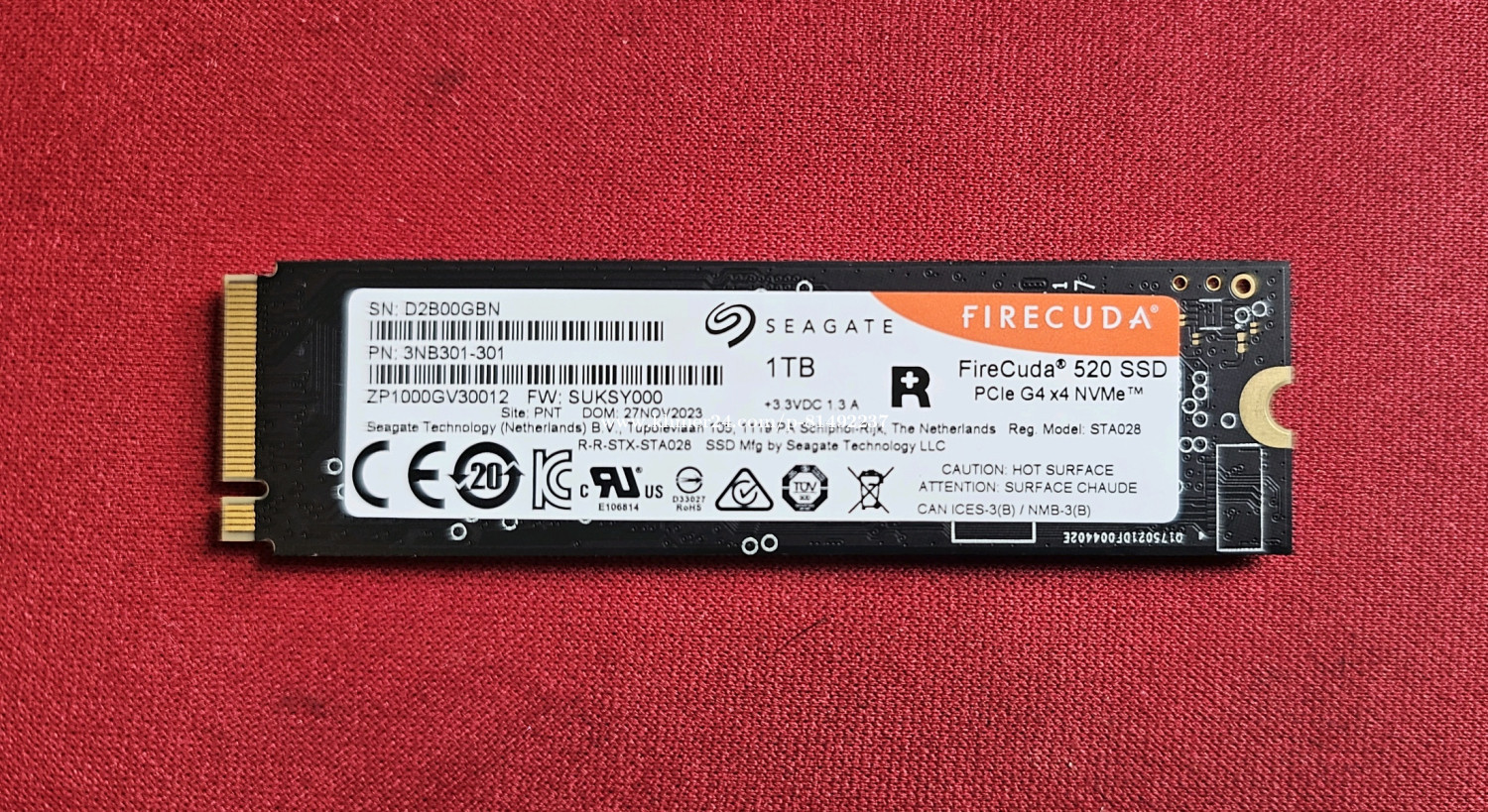 内蔵型SSD FireCuda520 M.2 PCIe Gen4 NVMe SSD 1TB FireCuda520 M.2 PCIe Gen4 NVMe SSD 1TB 【公式通販】