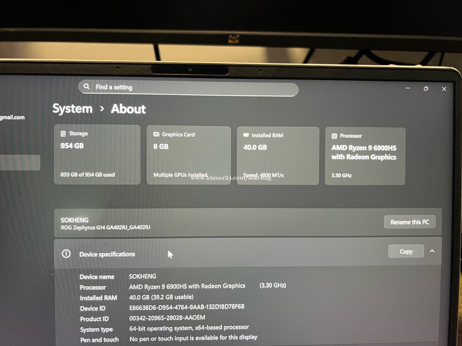 ASUs ROG zephyrus G14