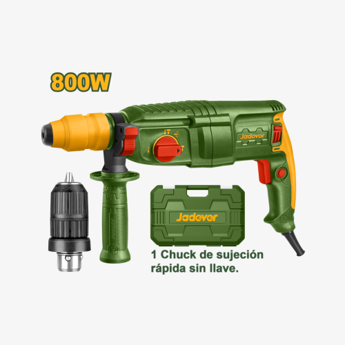 ស្វានបុកបីតង់មានក្បាលត | Jadever Rotary Hammer 26mm 800W JDRH1D26-2