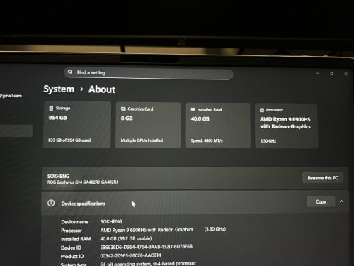 ASUs ROG zephyrus G14