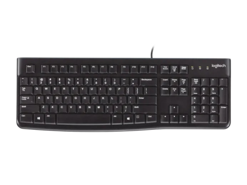 Logitech K120 USB Standard Computer Keyboard - Black (920-002582)