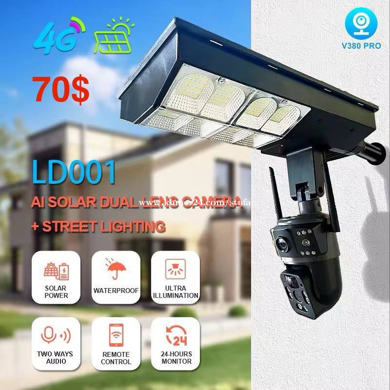 Cameras security use solar and have LED LIGHTS 4G