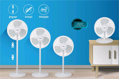 កង្ហារបញ្ឈរ Midea 16 អ៊ីញ Model: FS40-18CE
