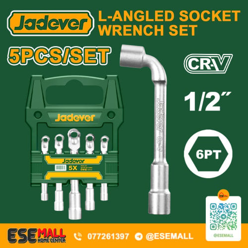 L-Angled Socket Wrench Set 8–14mm 5pcs JDTH4205 JADEVER