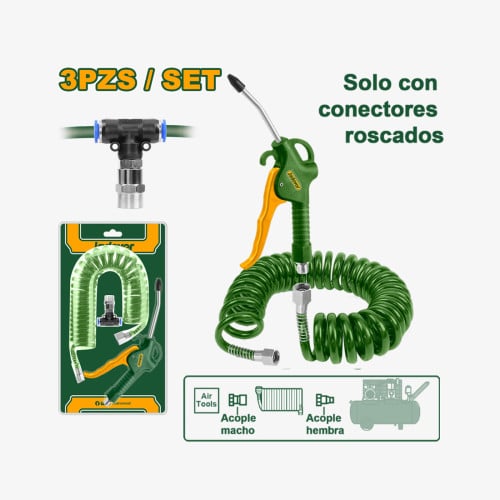 Air Hose with Air Gun 5m × 8mm JDGA6434 JADEVER