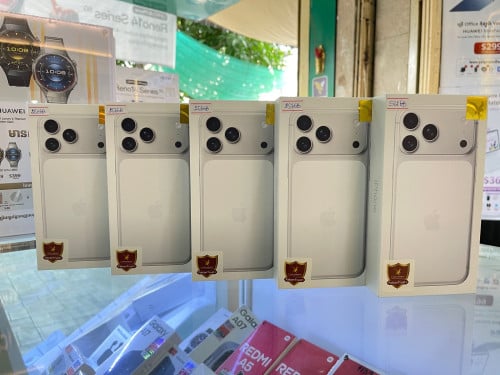 17 Pro Max X/A Falcon no active ធានា2ឆ្នាំ Silver 512G ថ្មីប្រអប់តម្លៃពិសេសជូន