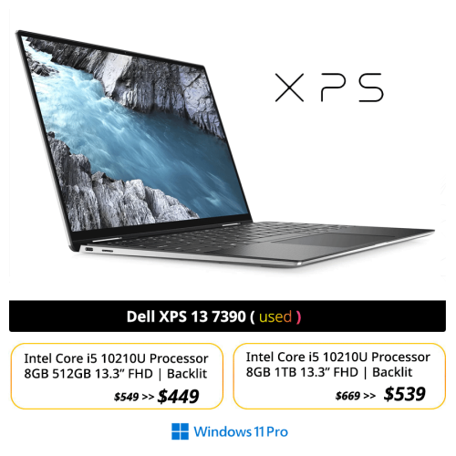 Dell  XPS 13 9370 , Premium / i5 10210  8GB 512GB 13.3" FHD = 449$