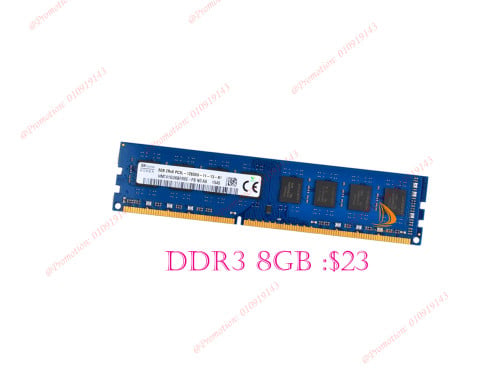 New Desktop Hynix RAM DDR3 8GB $28 => on Sale $23